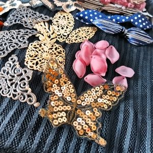 1lb gothic black junk journal scrapbook sewing